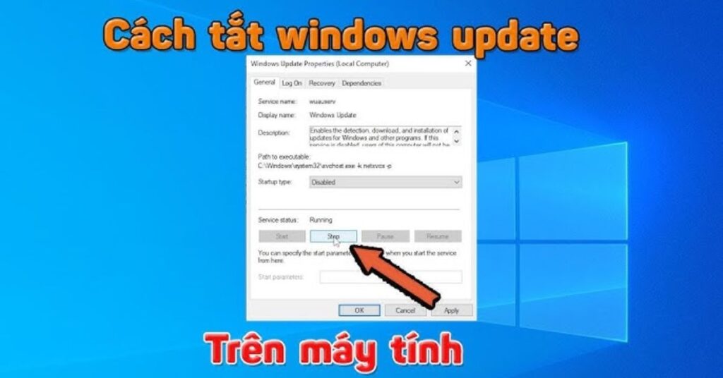 tat window update trong win 10