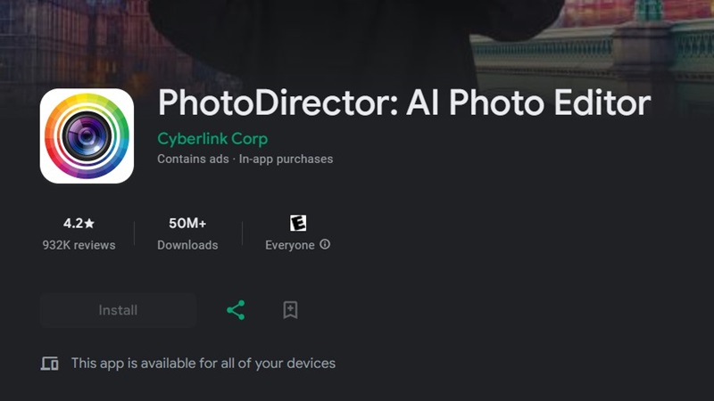 App chụp ảnh thẻ PhotoDirector