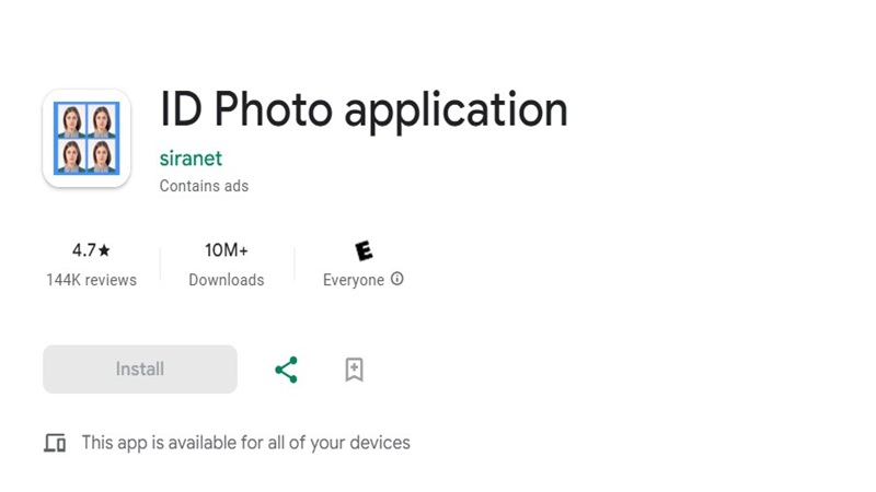 App chụp hình thẻ ID Photo Application