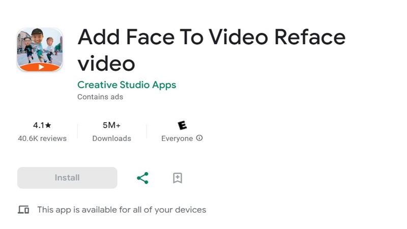 Add Face To Video - App ghép mặt vào video
