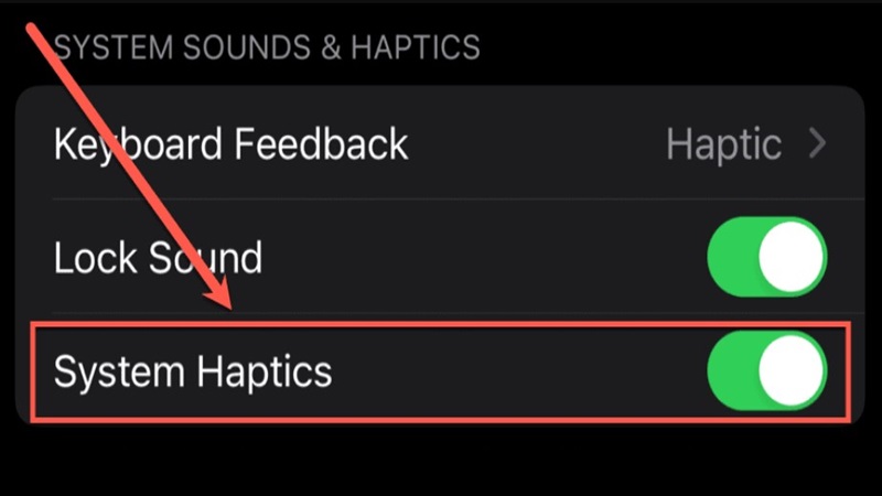 Cách tắt Haptics trên iPhone