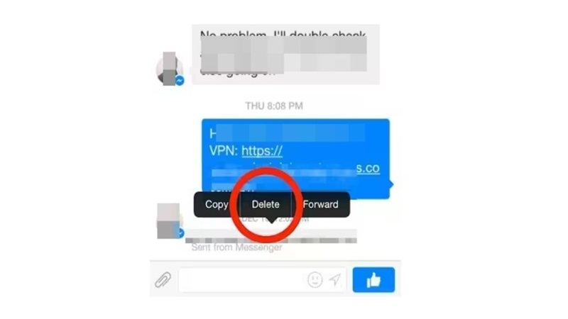 Cách xóa một tin nhắn Facebook Messenger trên iOS?