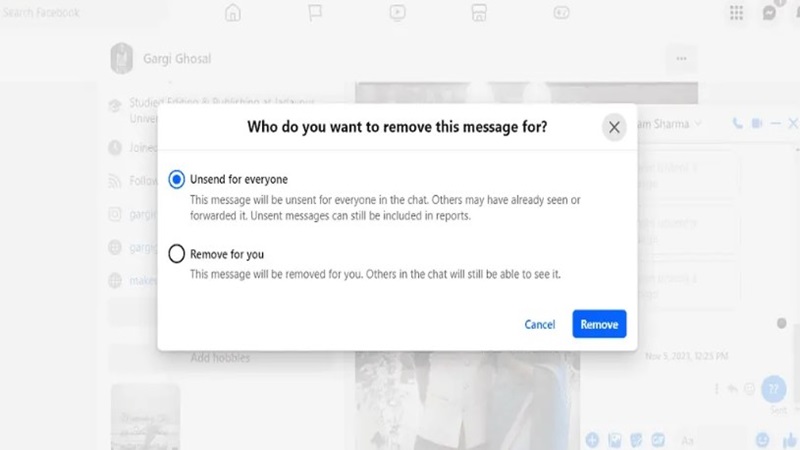 Cách xóa vĩnh viễn tin nhắn trên Messenger của Facebook từ cả hai phía