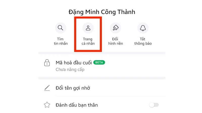 Cách xóa bạn trên Zalo từ trang cá nhân của bạn bè