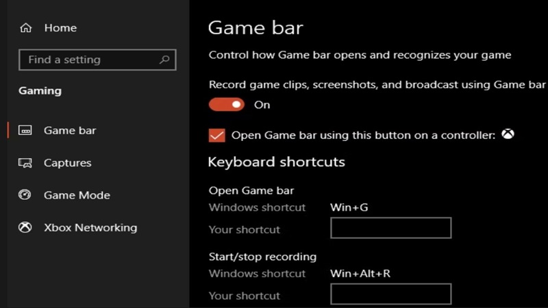 Cách quay màn hình máy tính khi sử dụng Xbox Game Bar