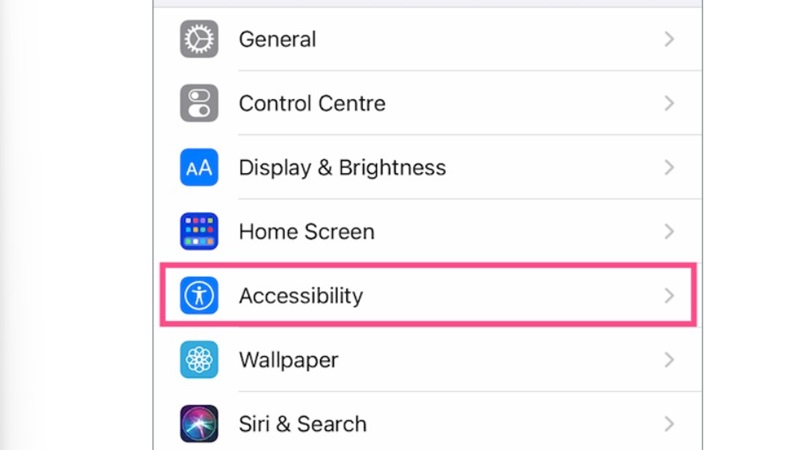 Bật Assistive Touch trong ứng dụng Cài đặt