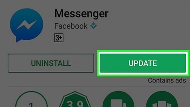 Cập nhật ứng dụng, trình duyệt khi gặp lỗi Messenger không gửi được tin nhắn