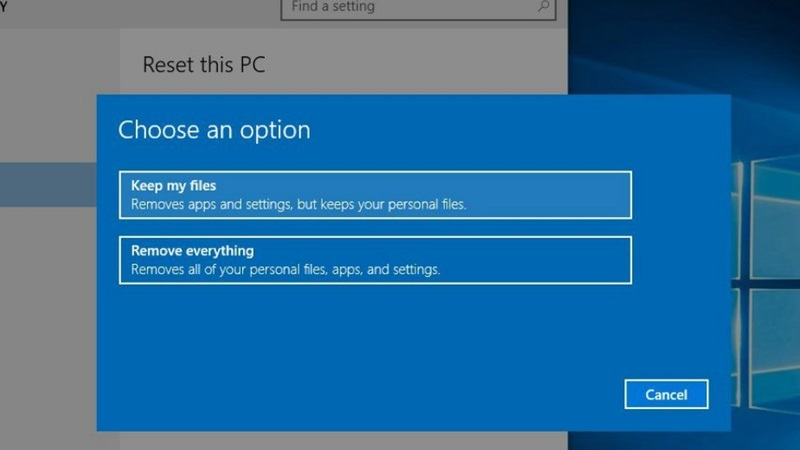 Cách reset máy tính Windows 10 của bạn 