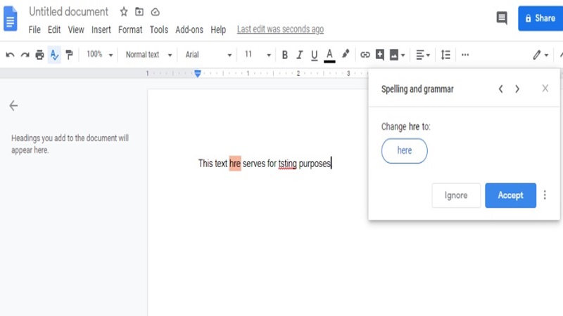 Kiểm tra chính tả trong Google Docs và Word là gì?