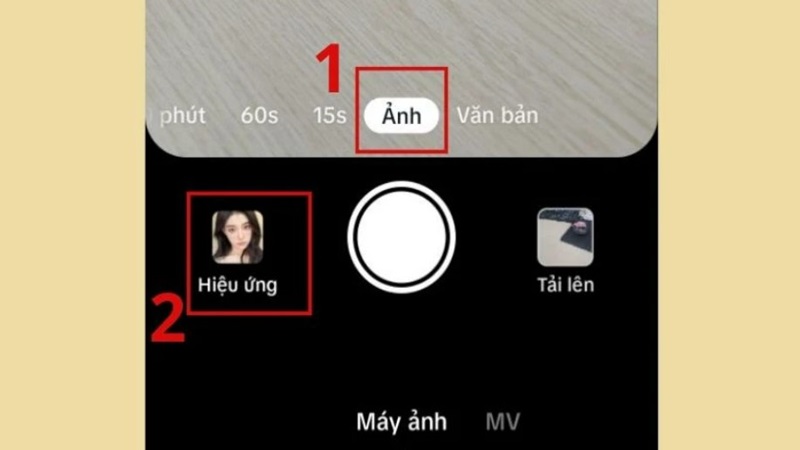 Chụp ảnh trực tiếp từ TikTok