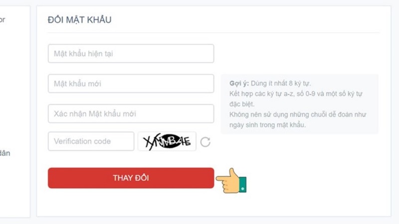 Cách đổi mật khẩu Liên Quân qua trang web Garena