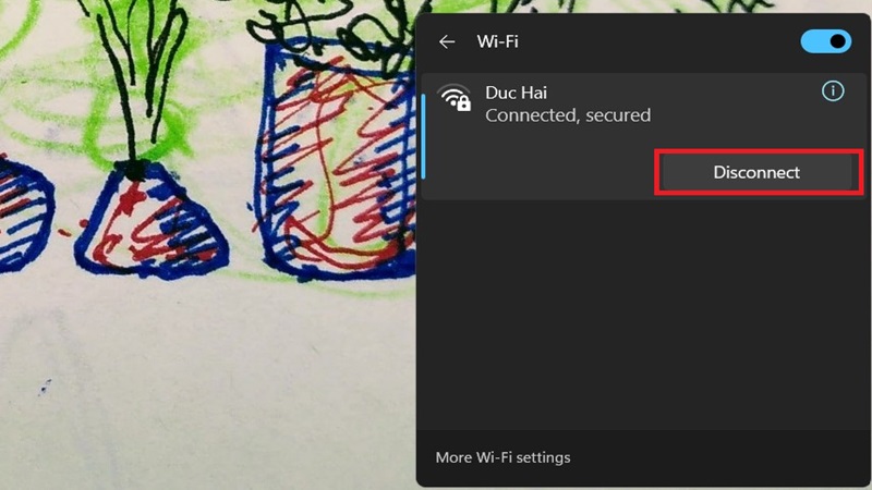 Cách tắt WiFi trên laptop Windows 11