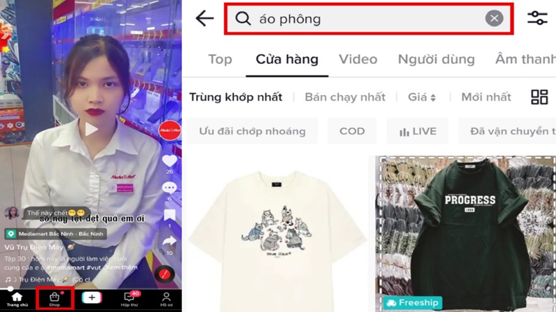 Cách mua sắm trên TikTok Mua sắm qua Tab '”Shop”