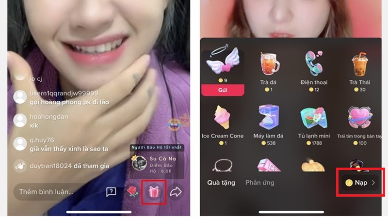 Làm thế nào để nạp tiền TikTok Coin từ Livestream?