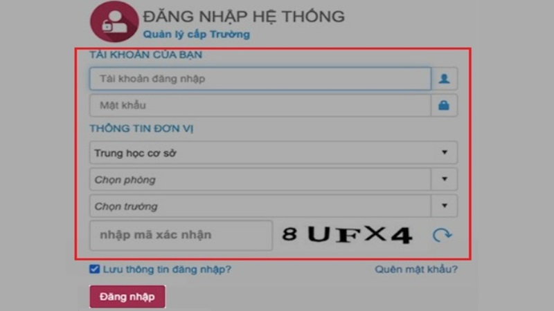 Cấp lại mật khẩu qua giáo viên chủ nhiệm hoặc nhà trường