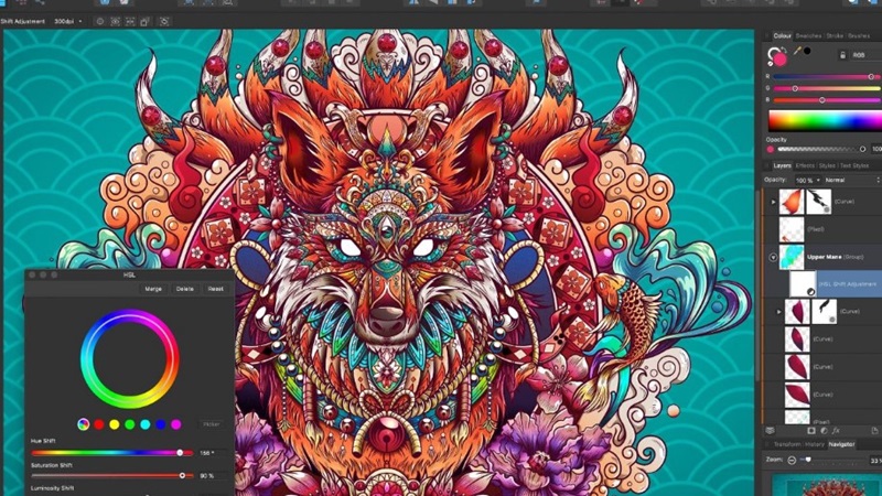 Affinity Designer - Vẽ trên máy tính đơn giản