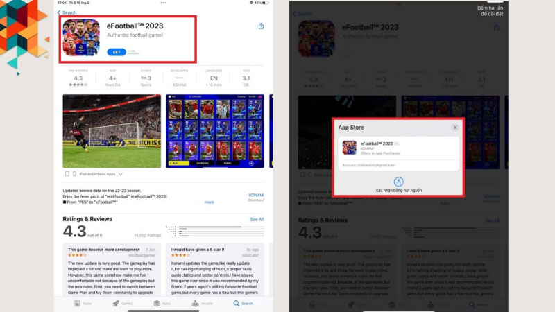 cách tải game pes trên ios