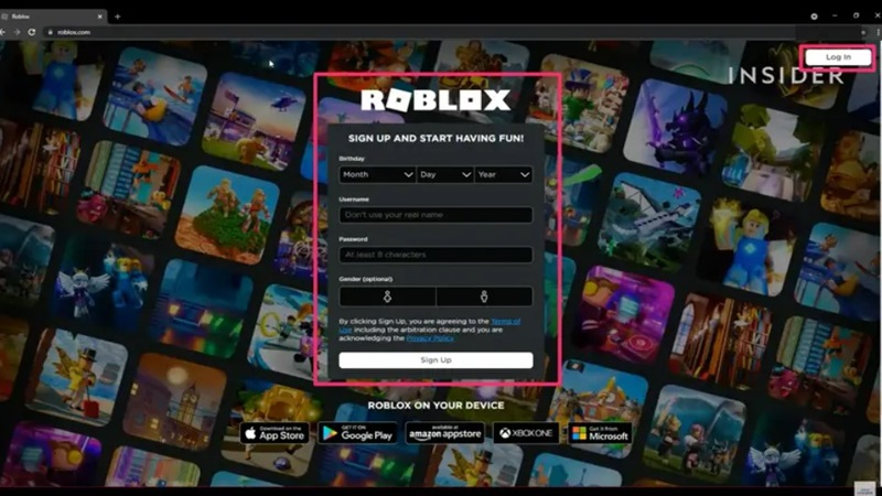 Bước 1. Truy cập Roblox.com