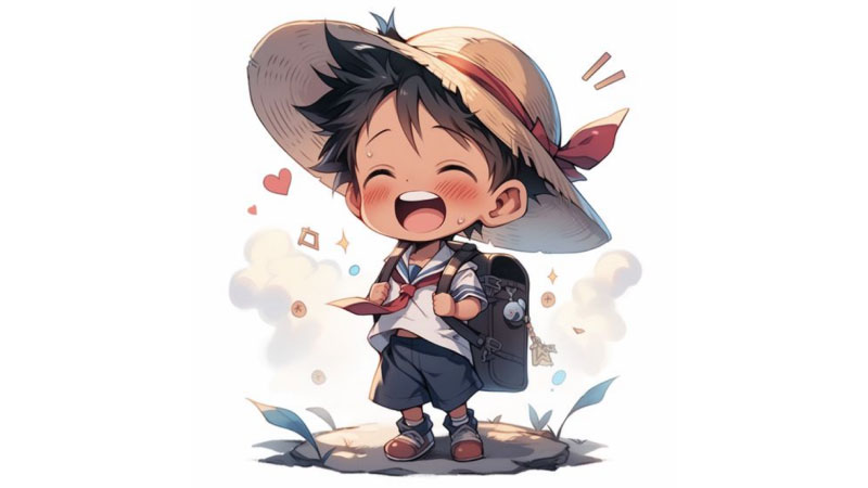 Tải ảnh Luffy cute ở đâu?