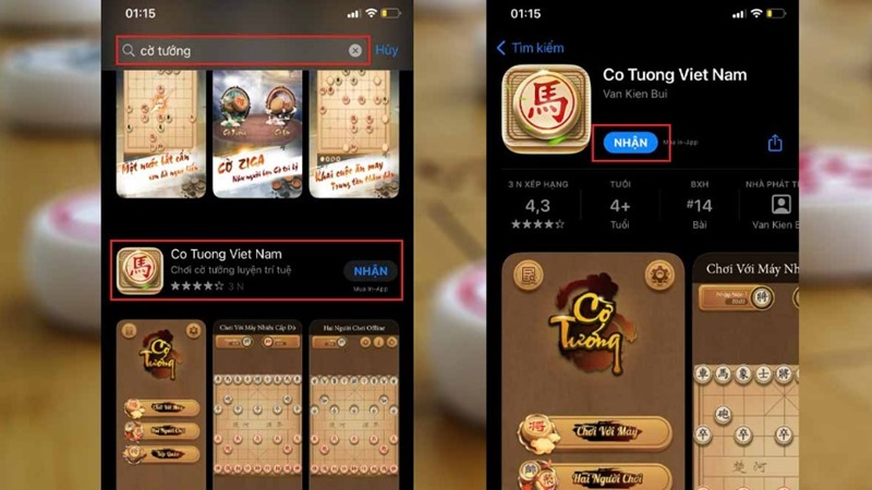 Cách tải Cờ Tướng miễn phí trên iOS (iPhone/iPad)