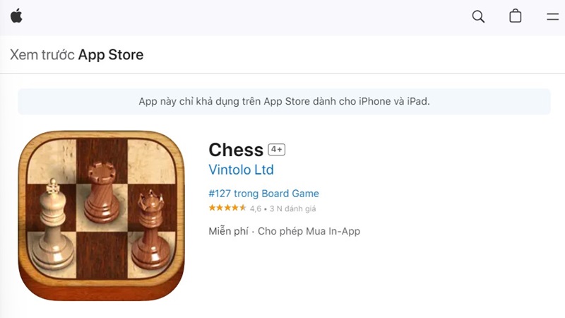 Cách tải ứng dụng Cờ Vua trên iOS