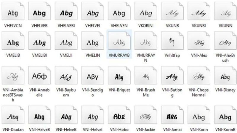 Font chữ Tiếng Việt là gì?