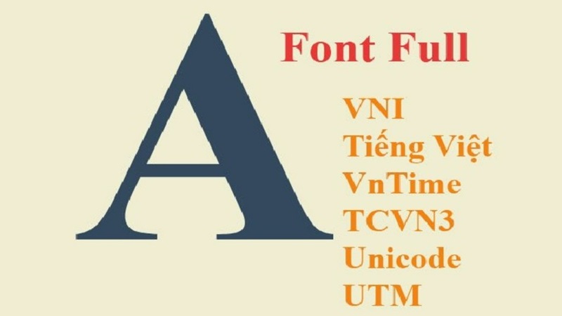 Cách tải Font chữ tiếng Việt đầy đủ cho máy tính