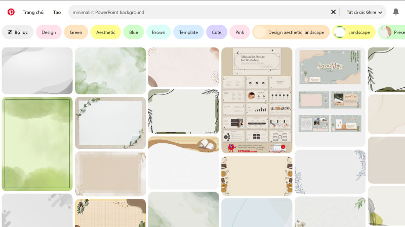 tải hình nền powerpoint bằng pinterest