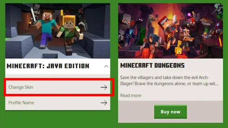 Cài đặt và tải Skin Minecraft trên Java Edition