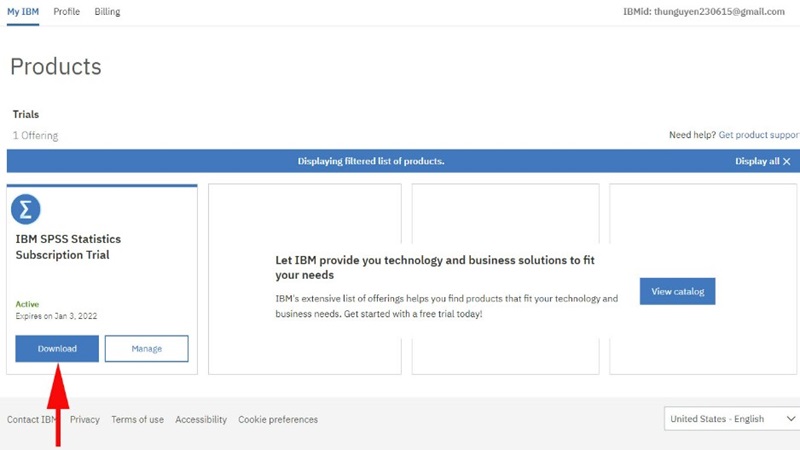 Bước 4: Tải về SPSS