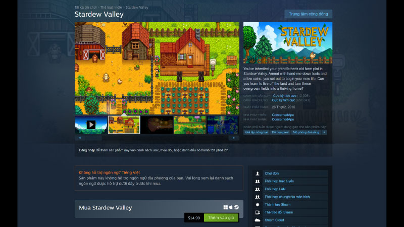 Tải stardew valley game trên PC