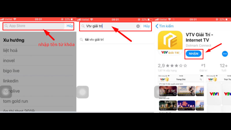 cách tải ứng dụng tv vtv cho ios