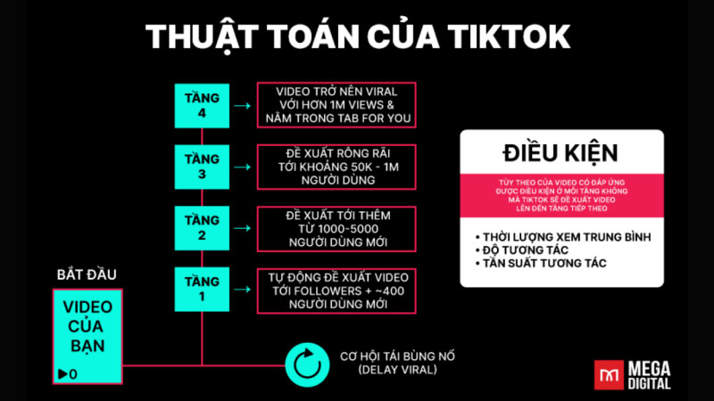 cách thuật toán tiktok phân phối video của bạn