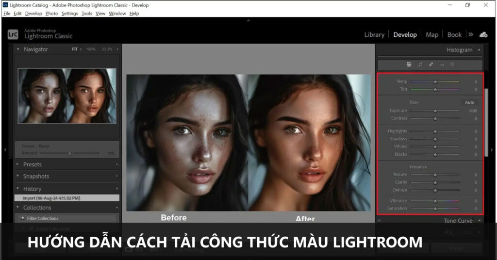 cách tải màu lightroom