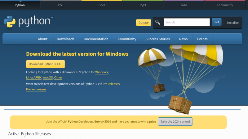 Cách tải Python trên Windows