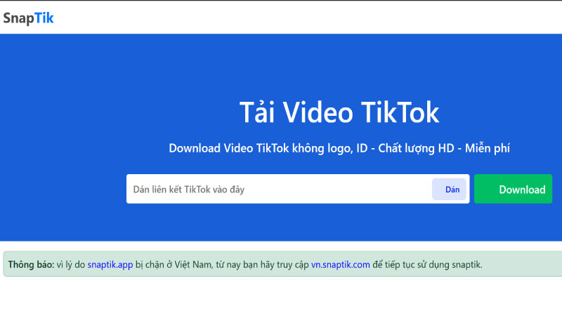 Hướng dẫn chi tiết cách tải video TikTok không có nút lưu qua SnapTik