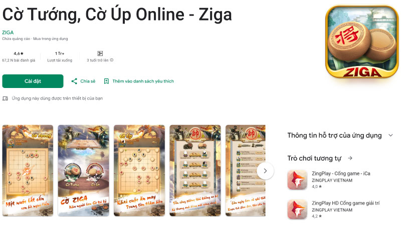 Tải và cài đặt Cờ Ziga trên máy tính