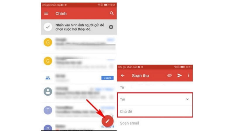 Cách sử dụng Gmail trên điện thoại