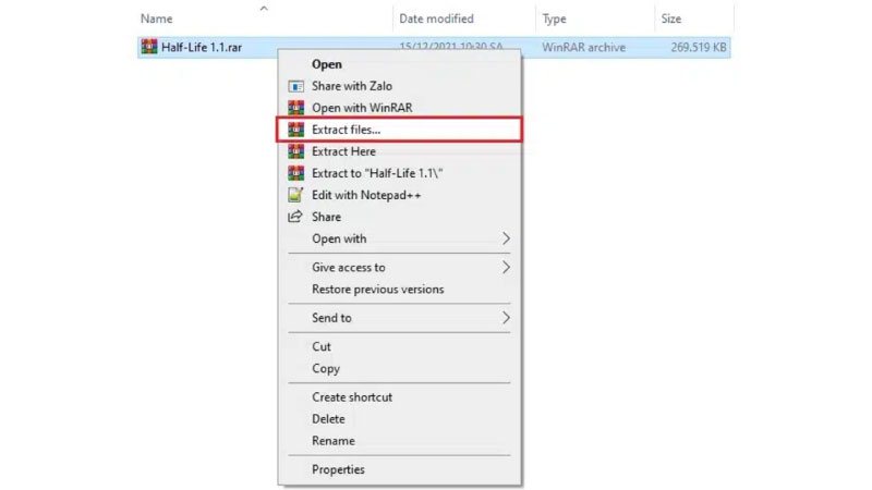 Hướng dẫn cài đặt và tối ưu hóa game Half Life 1.1 trên Windows 10