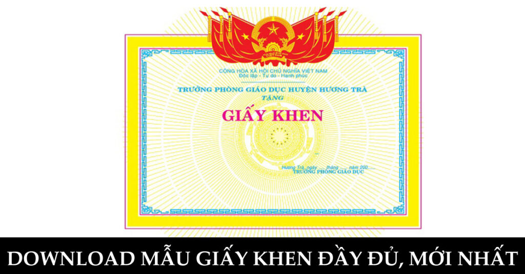 tải mẫu giấy khen file word