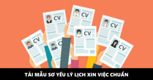 tải mẫu sơ yếu lý lịch xin việc chuẩn