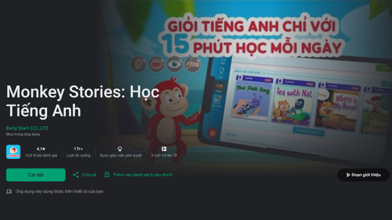 Hướng dẫn tải và cài đặt Monkey Stories