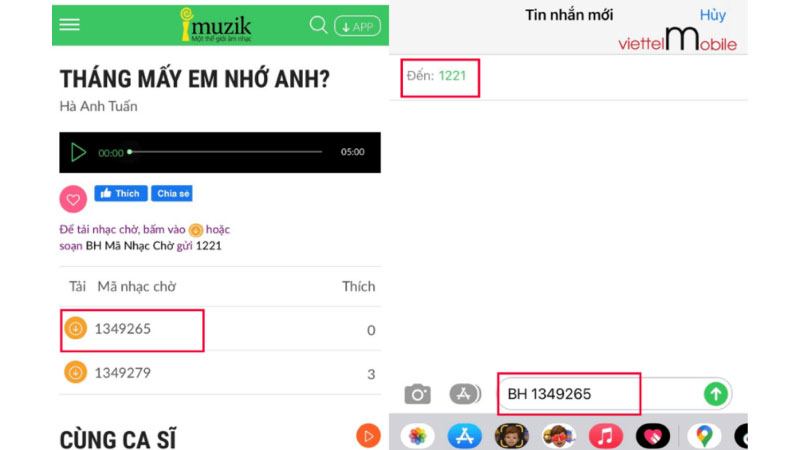 Cách 3: Cài nhạc chờ qua website Imuzik.vn