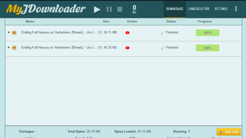 Sử dụng phần mềm JDownloader