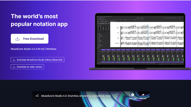 Hướng dẫn tải và cài đặt phần mềm MuseScore 4.2.1