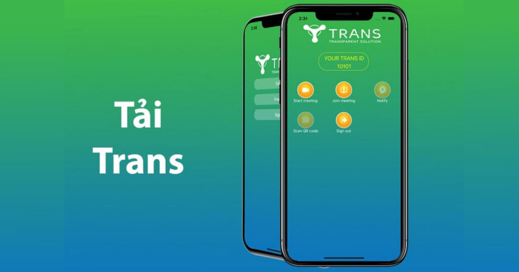 tải phần mềm trans