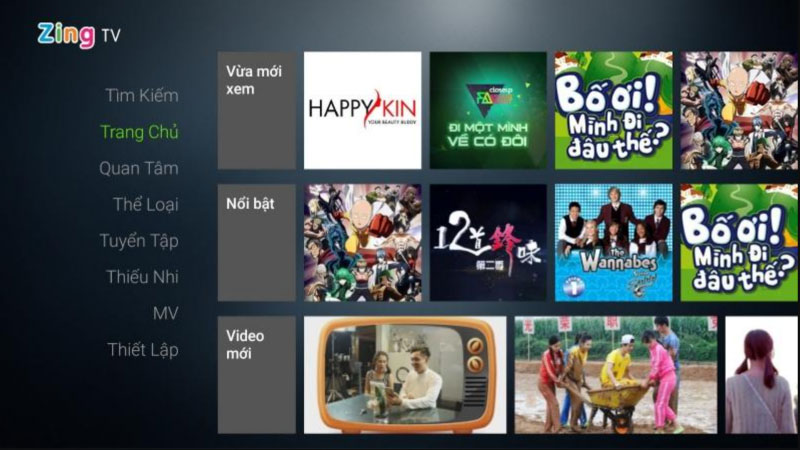 Tải phim miễn phí về máy tính trên Zing TV (VTV Go)