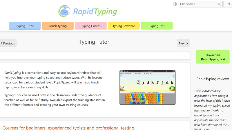 Cách tải phần mềm Rapid Typing trên máy tính