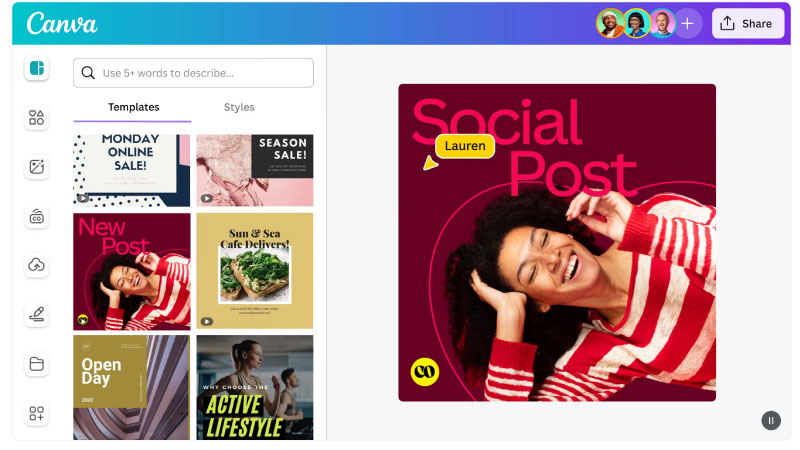 Cách sử dụng Canva trên máy tính sau khi tải về