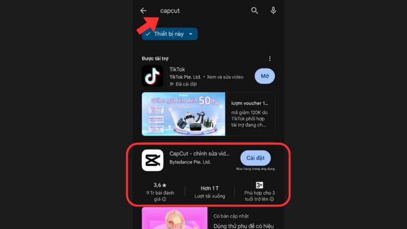 Cách tải CapCut Pro trên iOS (App Store)
